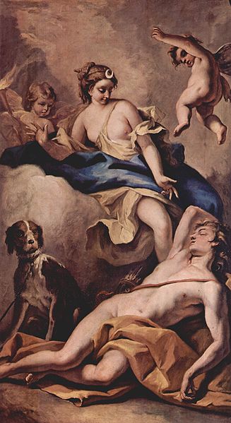 Sélène et Endymion by Sebastiano Ricci