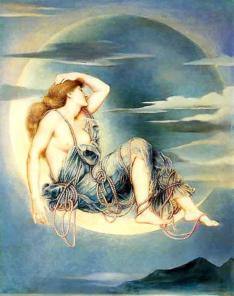 Luna by Evelyn De Morgan, 1885 
