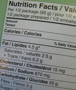 Read food labels for ingredients and nutrition.