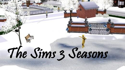 Ice Skating in Winter on The Sims 3 with the Seasons Expansion Pack.