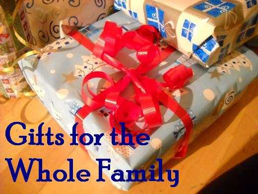 Buying a group gift for the whole family saves you time and money.  It also benefits the family.