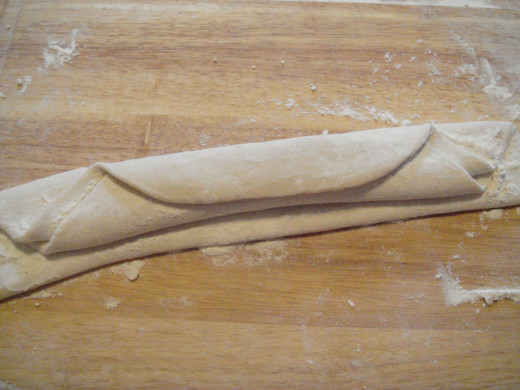 Fig. 4. Thin sheet folded mutiple times 