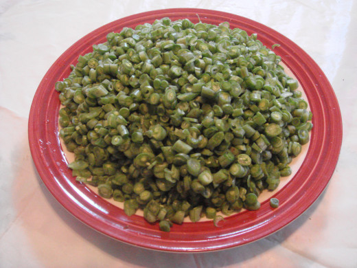Fig. 8. Finely chopped green beans.