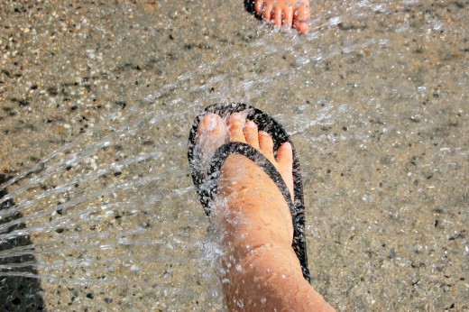 Keeping the balance between good bacteria and the bad bacteria will fend off smelly feet. Washing them properly is the first step in combatting odor.