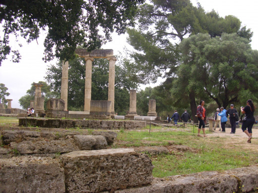 Remains of the temple of Zeus