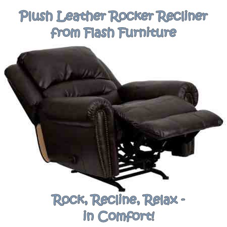 This is a larger image of the leather rocker recliner in the reclined position (link below)