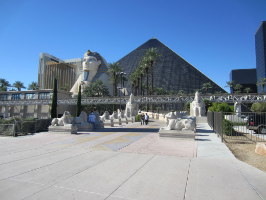 Luxor Resort on Las Vegas Strip a short walk for the Desert Rose Resort