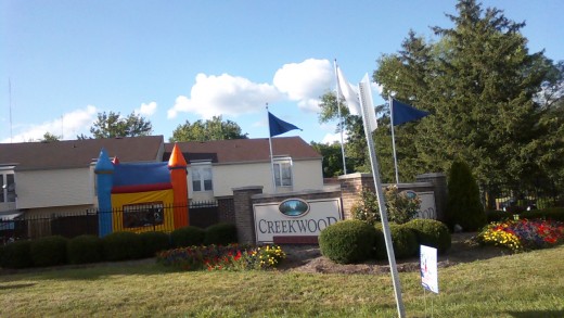Children enjoying the few days left of their summer vacation at Creekwood Apts