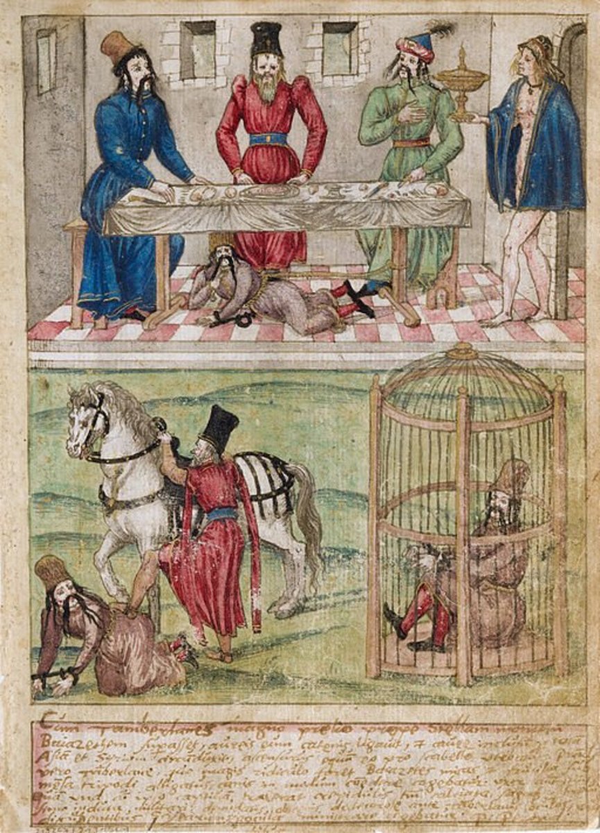 Tamerlane imprisoned and humiliated the Ottoman Sultan Bayezid.