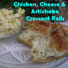Chicken, Cheese, & Artichoke Crescent Roll Recipe