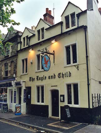 The Eagle and Child is the most famous meeting place for the Inklings.