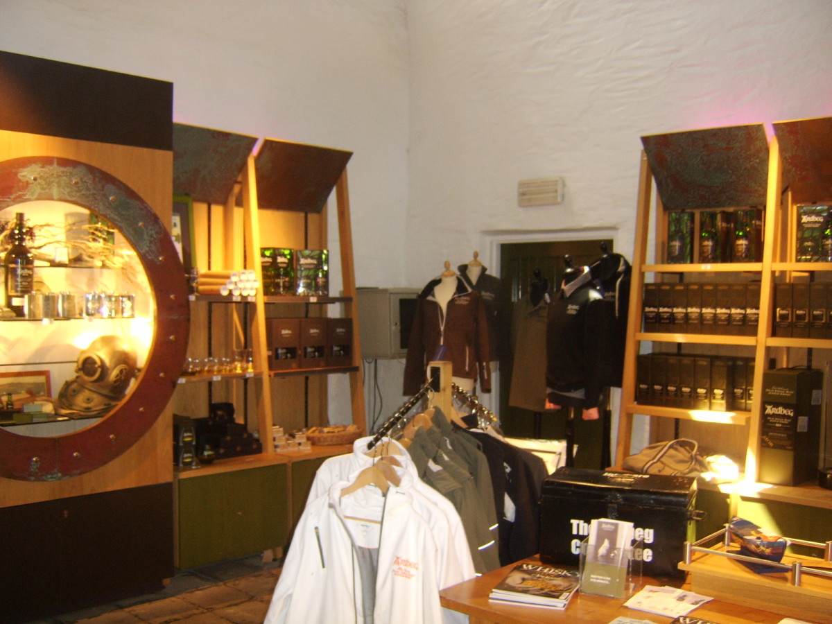 Shop at Ardbeg distillery