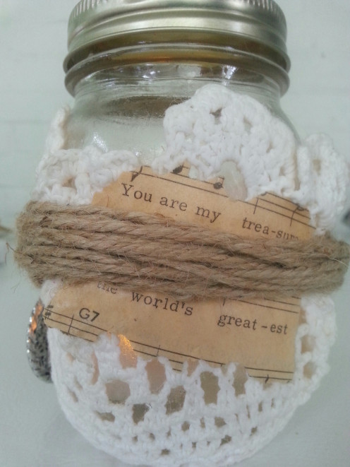Treasured Love Mason Jar