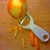 Orange rind peeled Orange rind peeled