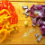 Chopped onion, sliced peppers Chopped onion, sliced peppers