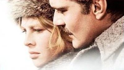 Julie Christie and Omar Sharif, play the two protagonists and lovers in David Lean's film of 'Doctor Zhivago.'