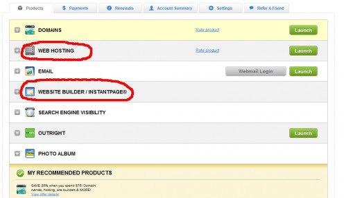 Default website Builder