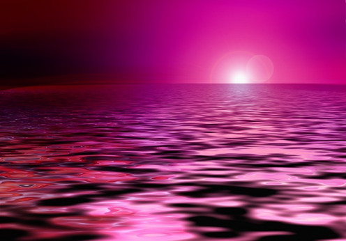 Watching the sky turn pink and pinker...