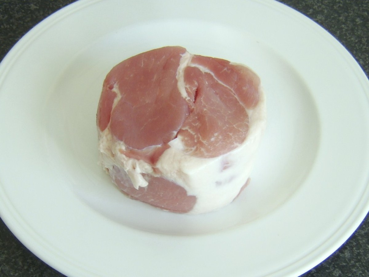 2 pound piece of boneless, unsmoked rolled ham