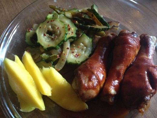 A typical dinner on the Whole30