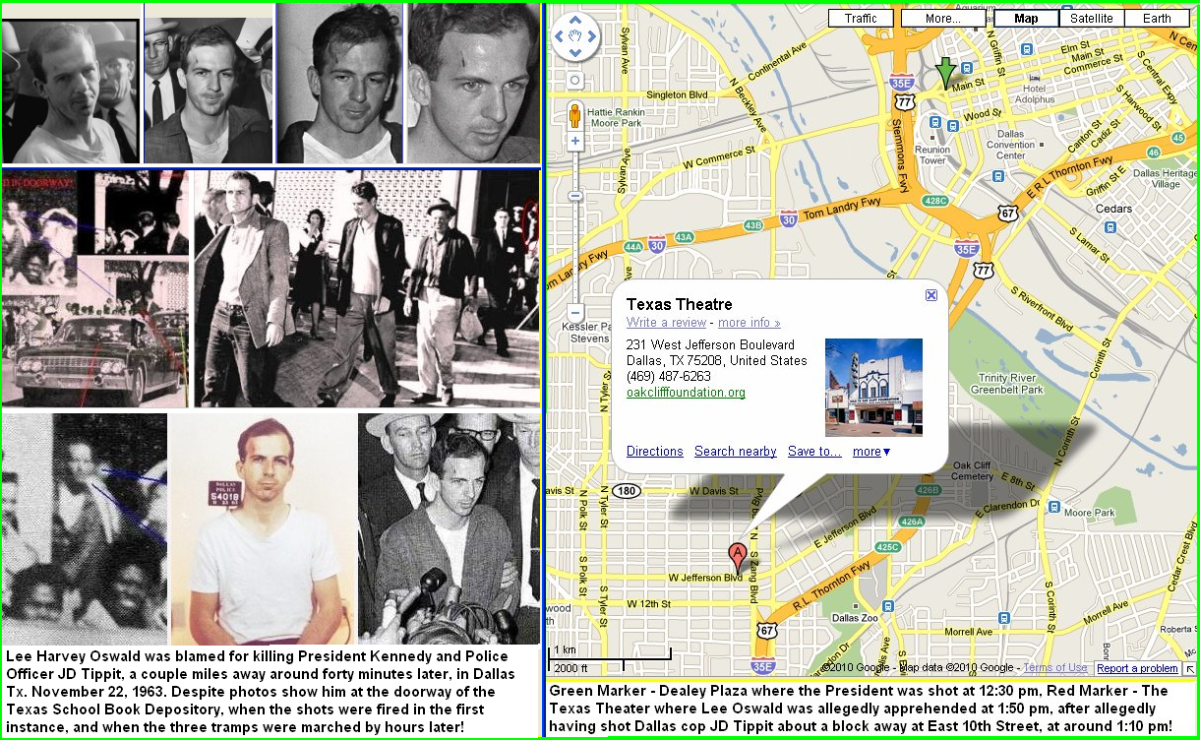 Photos of Lee Harvey Oswald And another photo of Oswald in the doorway of the building. 