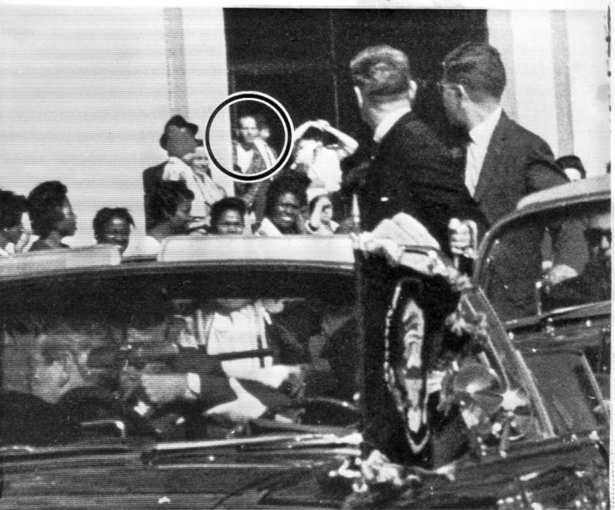 You can see Lee Harvey Oswald Standing In The Doorway And If He Was In The Doorway He Could Not Be Shooting President Kennedy