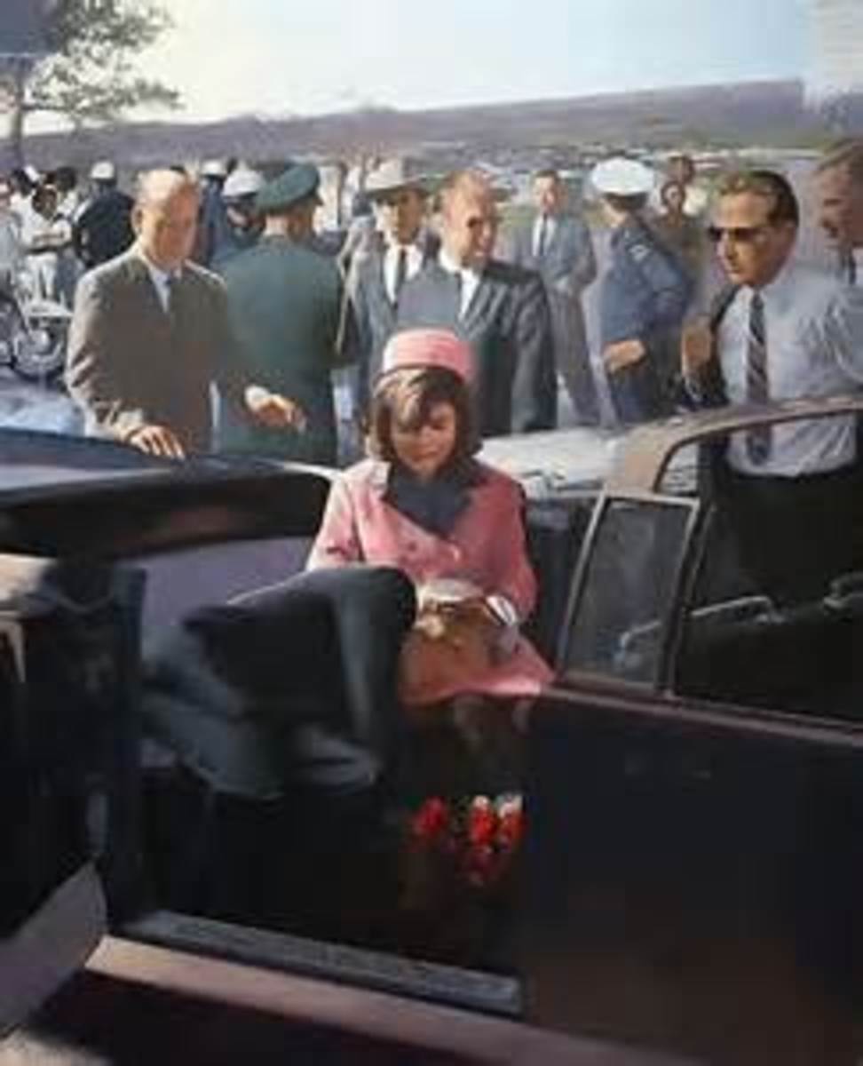 Jackie Kennedy Getting Out Of The Limo At Parkland Hospital. 
