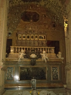 St.Francis  Xavier Tomb where his body  mummified body is kept.
