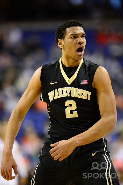 Wake Forest junior Devin Thomas has a couple of former teammates to be angry at.  Towson?  Really?