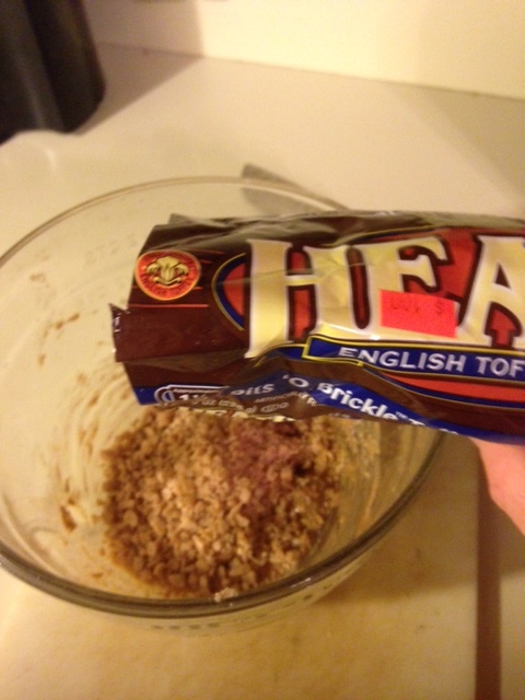 Add the Toffee Bits