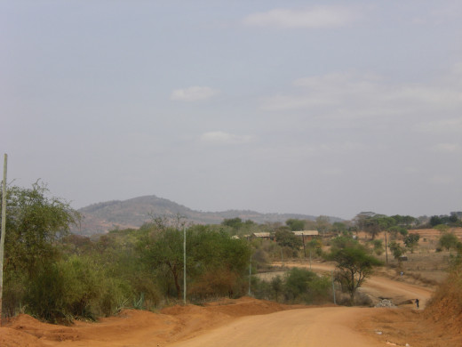 Long dusty road to the river