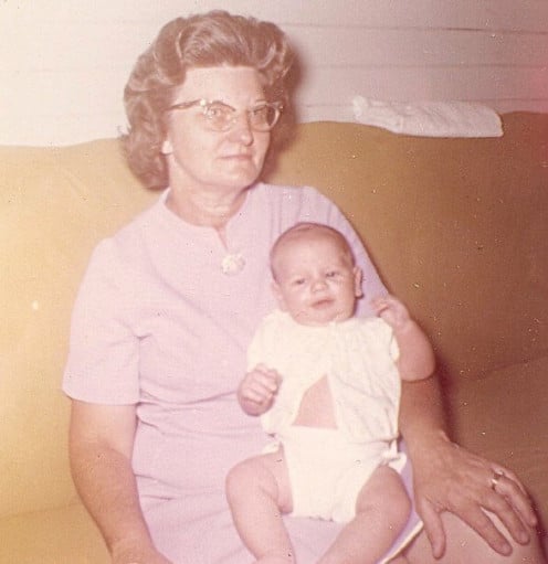 Me & My Grandmother (shortly before leaving and not seeing her for over 20 years)