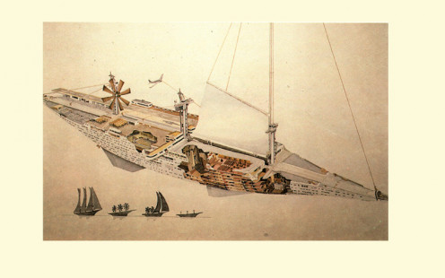 The insides of the ship