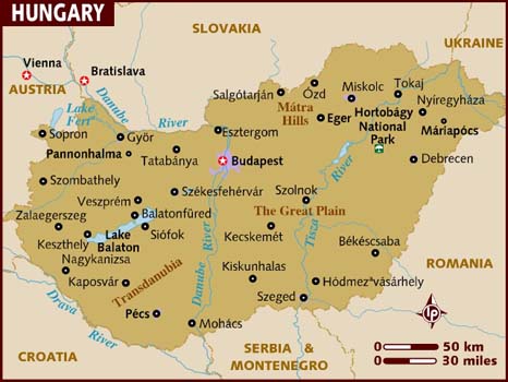 Budapest Political Map
