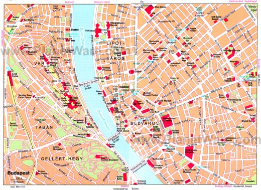 Budapest Street Map