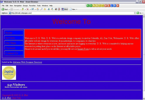 Bad website Design : Bad Use of Background Colors 