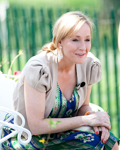 J.K. Rowling at the White House in 2010.