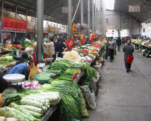 Fresh vegetables and fruits, are sold cheaper and in bulk at farmers' markets.