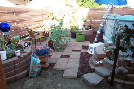 Keep flowers a few feet away from the pool to eliminate problems with bees.