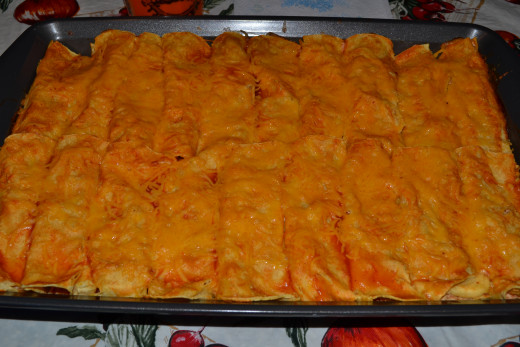 Remove from oven when cheese is melted. 