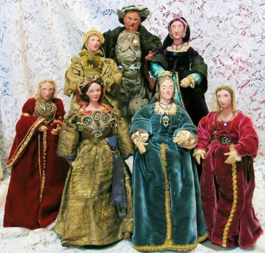 King Henry VIII & His Six Wives by English Artist Alice Smith