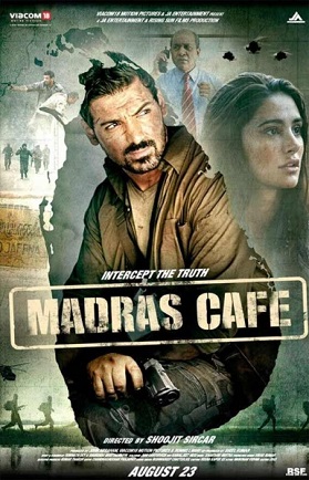 A poster of Madras Cafe