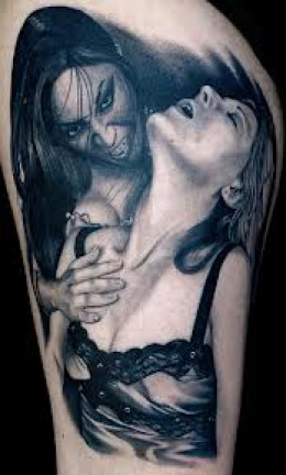 Vampire Tattoo Designs And Ideas-Vampire Tattoo Meanings ...