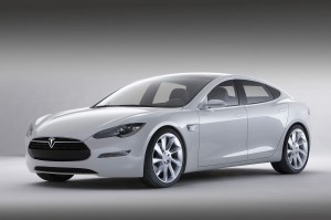 Tesla Model S car.