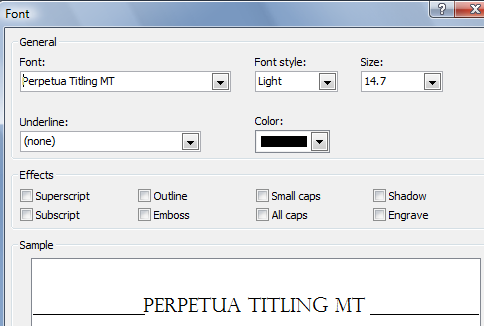 Microsoft Publisher has many different fonts from which to choose.