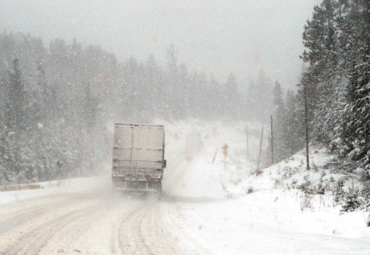 Winter roads can get treacherous 