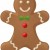 Free food clip art: Christmas gingerbread man 