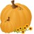 Food clipart: Two pumpkins