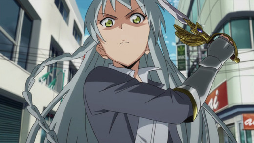 Emi transformed into Great Heroine Emilia.