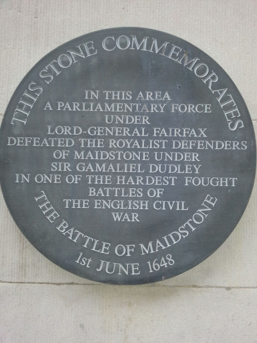 The Battle of Maidstone...plaque on the town hall